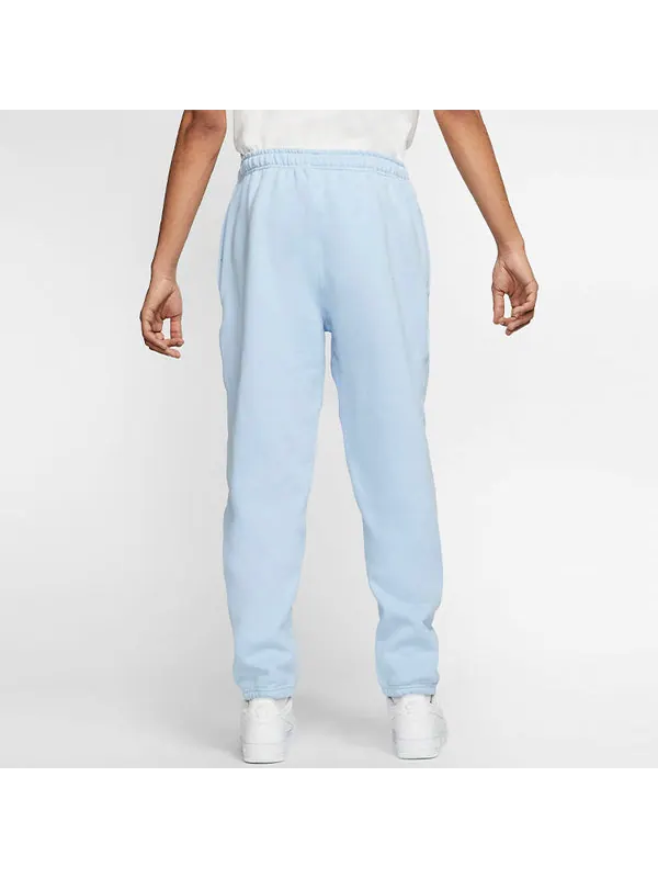 Брюки lab solid color fleece lined bundle feet casual sports long pants blue Nike — изображение 2 из 2, синий