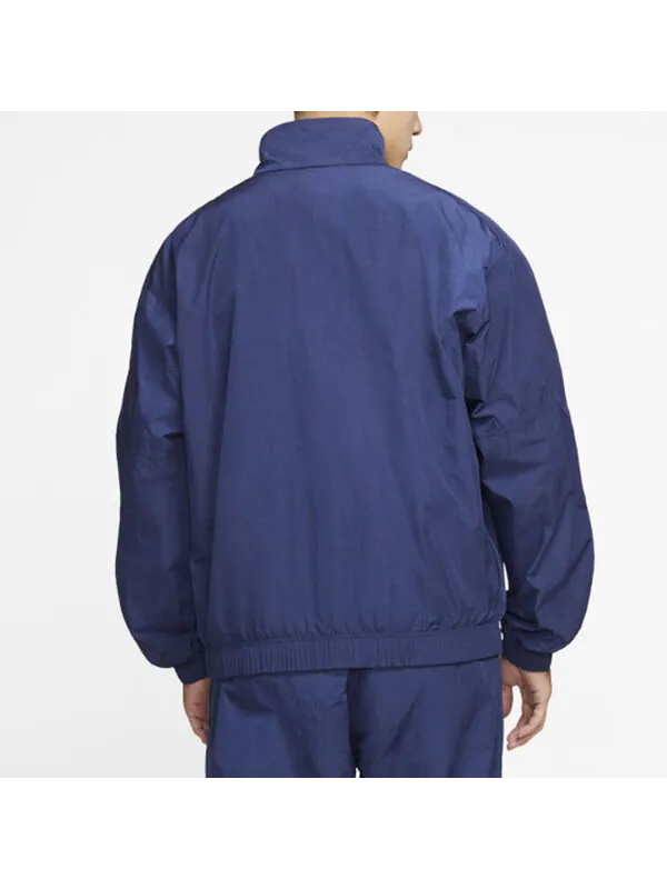 Куртка men's nrg track sports stand collar jacket blue Nike — изображение 4 из 4, синий
