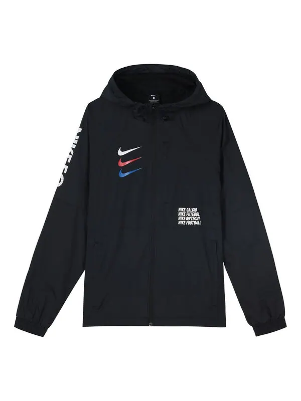 Куртка Nike F.C. Woven Breathable Football Sports Jacket Black — изображение 1 из 4, черный