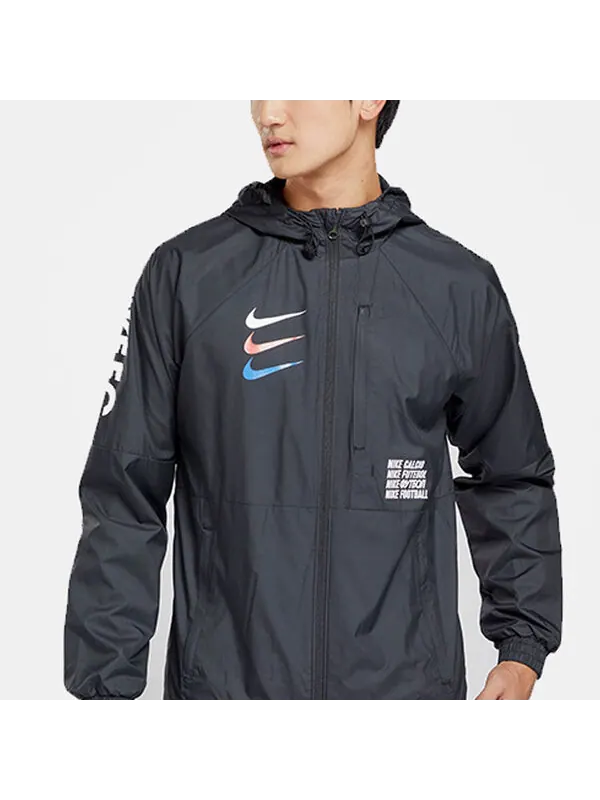 Куртка Nike F.C. Woven Breathable Football Sports Jacket Black — изображение 3 из 4, черный