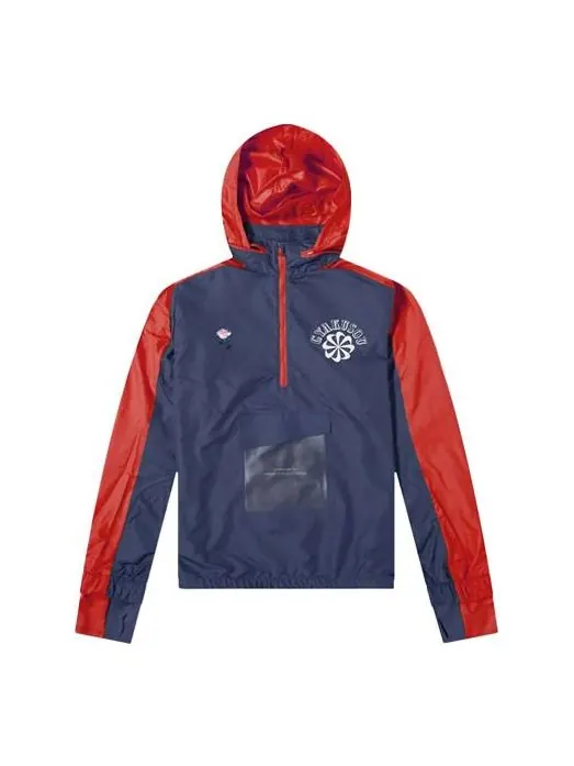 Худи Nike x Gyakusou Crossover 1/2 Zipper Colorblock Hooded Jacket US Edition Couple Style Blue — изображение 1 из 4