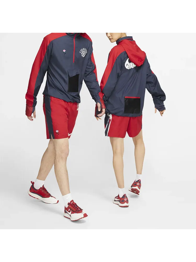 Худи Nike x Gyakusou Crossover 1/2 Zipper Colorblock Hooded Jacket US Edition Couple Style Blue — изображение 3 из 4