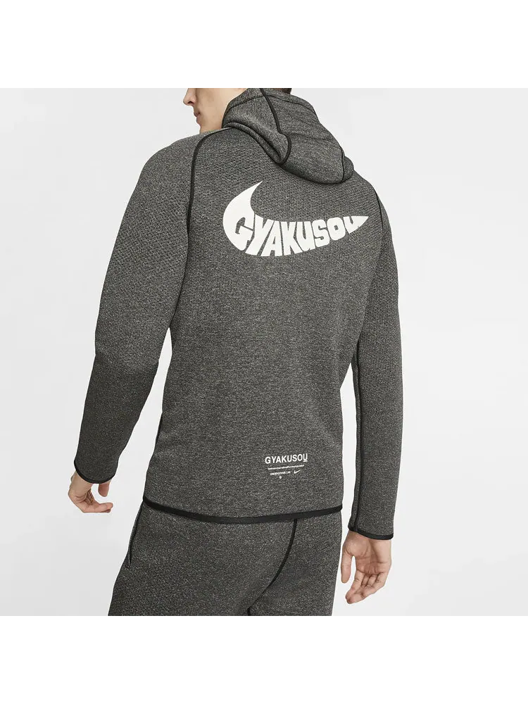 Толстовка Nike x Gyakusou Crossover Sports hooded Casual Long Sleeves Knit Gray — изображение 5 из 5, серый