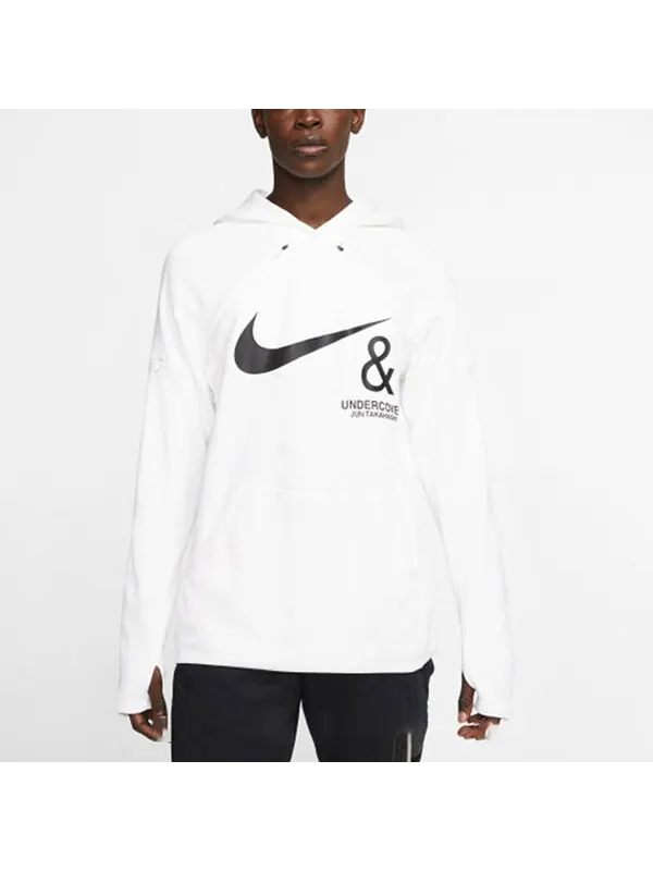 Толстовка men's chest double zipper sports white Nike — изображение 3 из 4, белый/черный