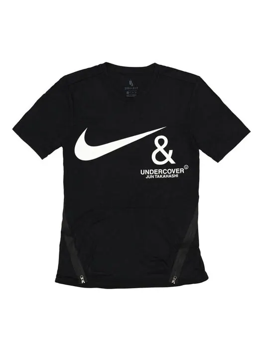 Футболка men's dri-fit quick dry casual sports round neck short sleeve t-shirt Nike — изображение 1 из 4, черный