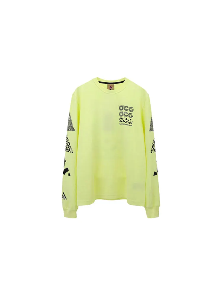 Топ Nike Lab ACG Long-Sleeve Top — изображение 2 из 5, желтый