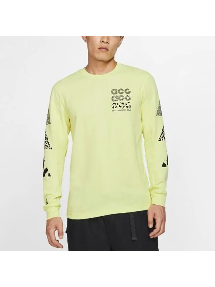Топ Nike Lab ACG Long-Sleeve Top — изображение 4 из 5, желтый