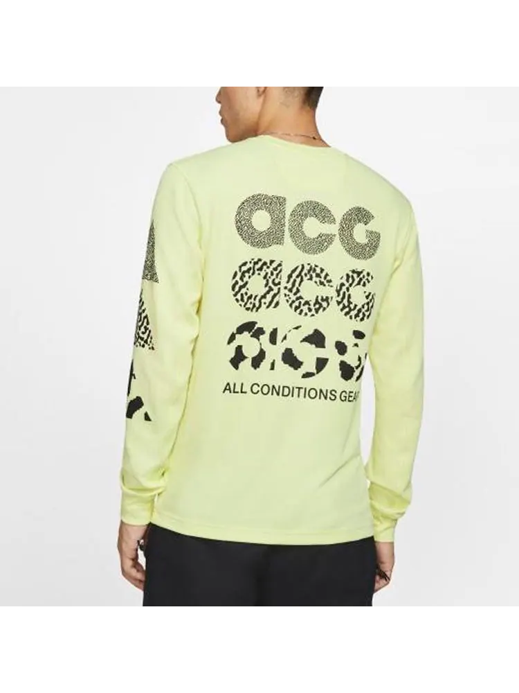 Топ Nike Lab ACG Long-Sleeve Top — изображение 5 из 5, желтый