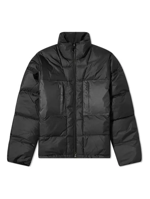 Пуховик Nike ACG Down Fill Jacket Zipper Stand Collar Down Jacket Black — изображение 1 из 4, черный