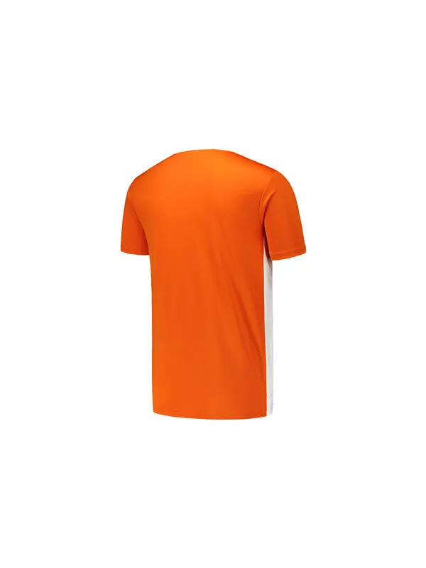 Футболка adidas Entrada 18 Jsy Casual Sports Soccer/Football Training Short Sleeve Orange Yellow — изображение 2 из 4, желтый