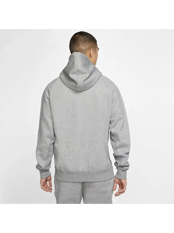 Куртка Men's Air Jordan Hooded Fleece Lined Gray Jacket — изображение 3 из 3, серый