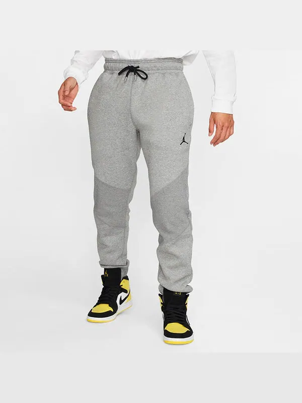 Спортивные штаны Air Jordan Fleece Casual Bundle Feet Sports Long Pants Gray — изображение 3 из 4, серый