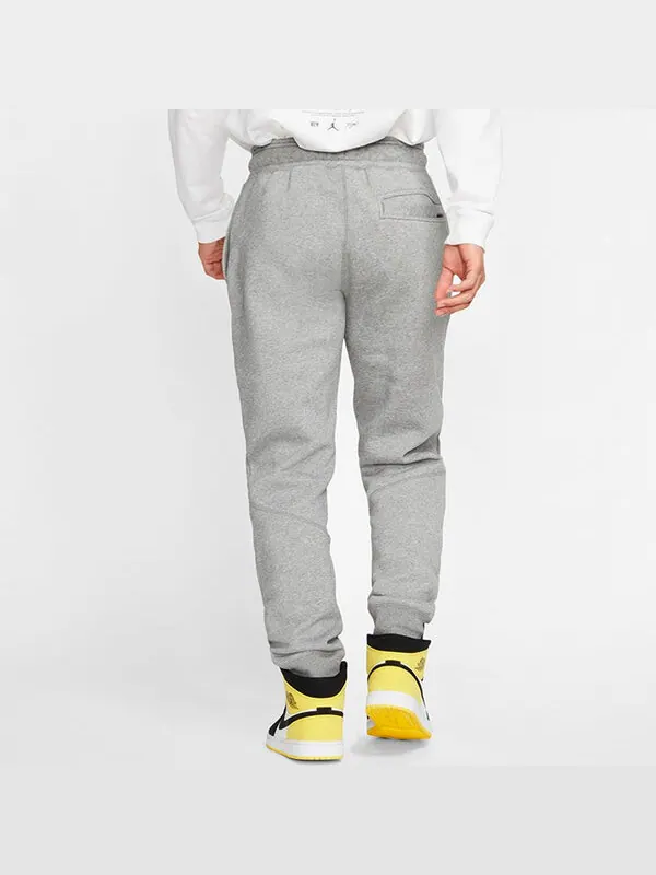 Спортивные штаны Air Jordan Fleece Casual Bundle Feet Sports Long Pants Gray — изображение 4 из 4, серый