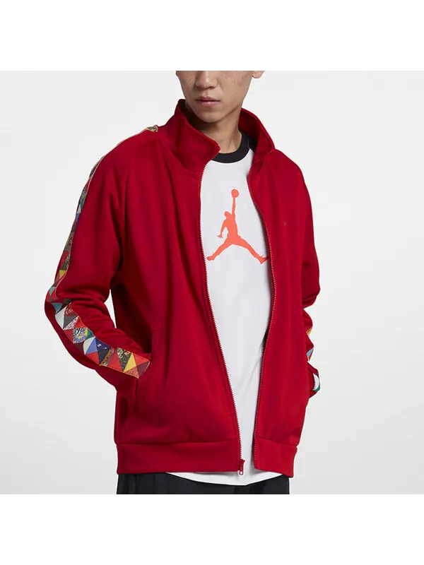 Куртка как srt cny китайский новый год трикотажная куртка красная Nike — изображение 3 из 4, красный