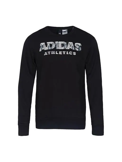 Толстовка adidas Lineage Sweater Graphic Sweatshirt Black — изображение 1 из 2, черный