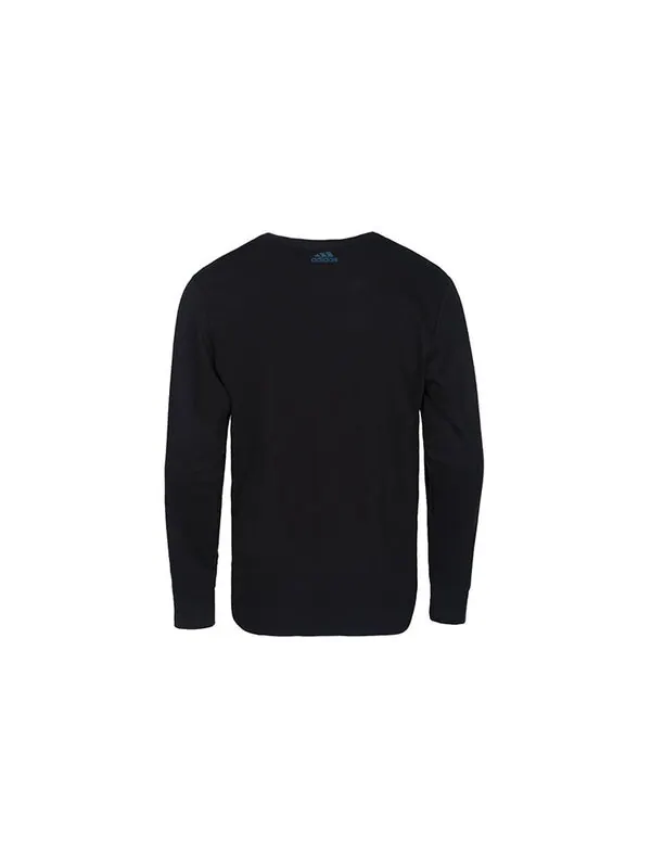 Толстовка adidas Lineage Sweater Graphic Sweatshirt Black — изображение 2 из 2, черный
