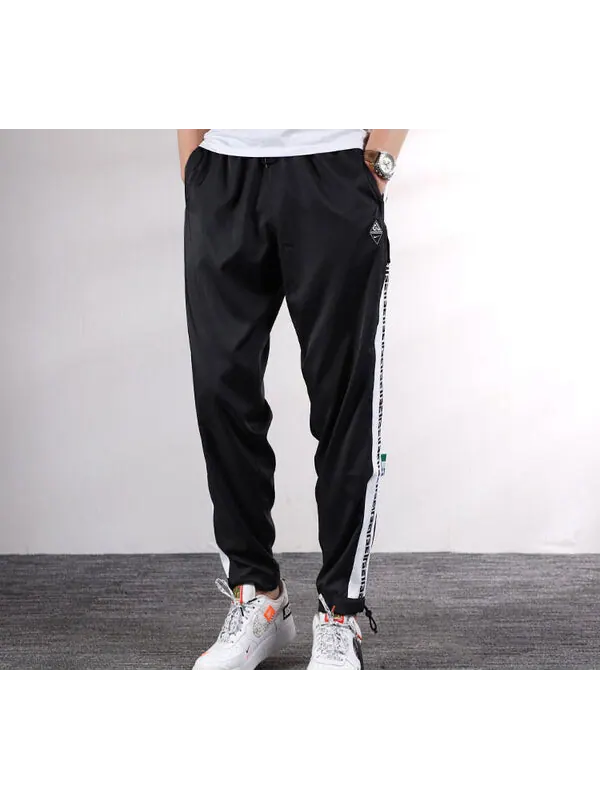 Брюки giannis casual loose sports long pants 'black' Nike — изображение 4 из 4, черный