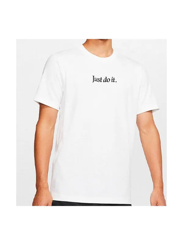 Футболка sportswear short sleeve 'jdi letter white' Nike — изображение 1 из 4, белый