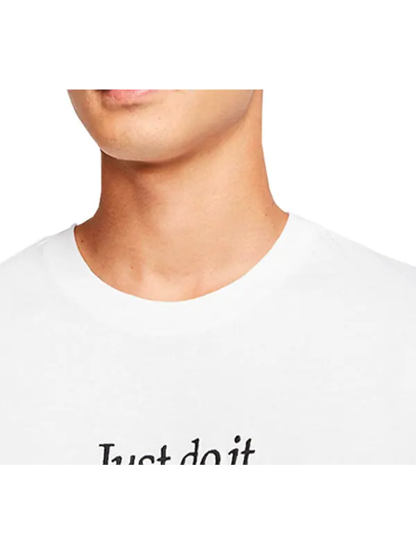 Футболка sportswear short sleeve 'jdi letter white' Nike — изображение 4 из 4, белый