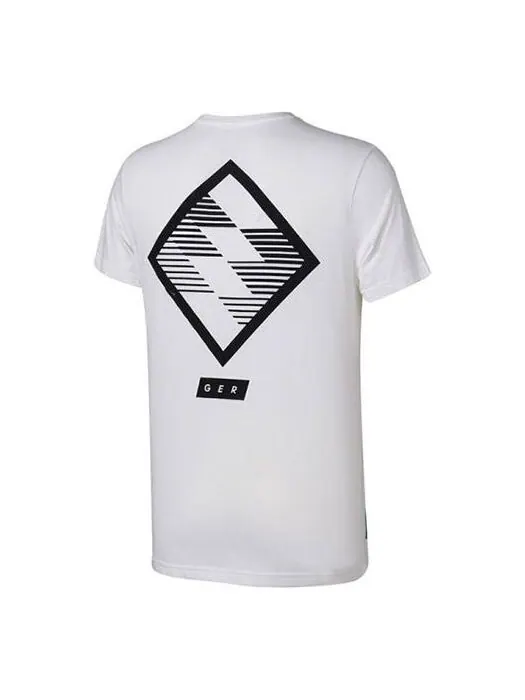 Футболка dfb german football association 18/19 t-shirt 'white' Adidas — изображение 1 из 4, белый/черный