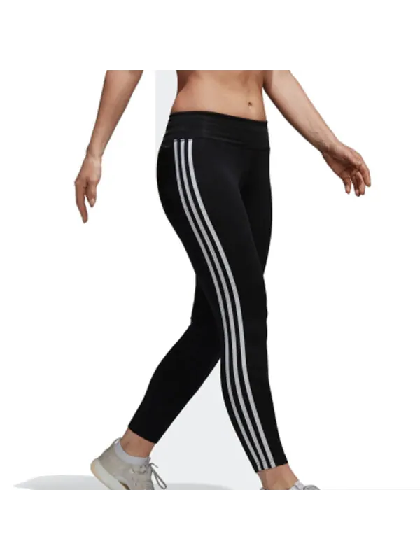 Спортивные штаны дизайн 2 move climalite 3 полоски 7 8 колготки азиатский размер Adidas — изображение 3 из 3, черный