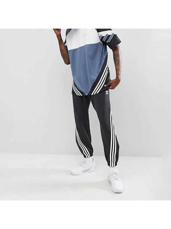 Спортивные штаны adidas originals Bundle Feet Running Sports Pants Black — изображение 3 из 4, черный