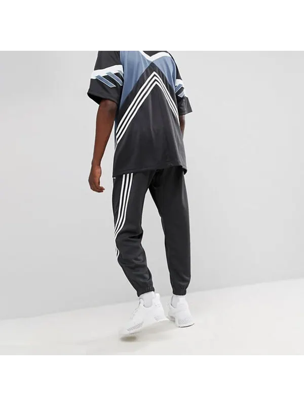 Спортивные штаны adidas originals Bundle Feet Running Sports Pants Black — изображение 4 из 4, черный