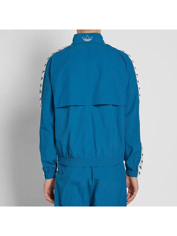Куртка adidas Originals Vintage Track Jacket With Taped Side Stripe 'Blue' — изображение 4 из 4, синий