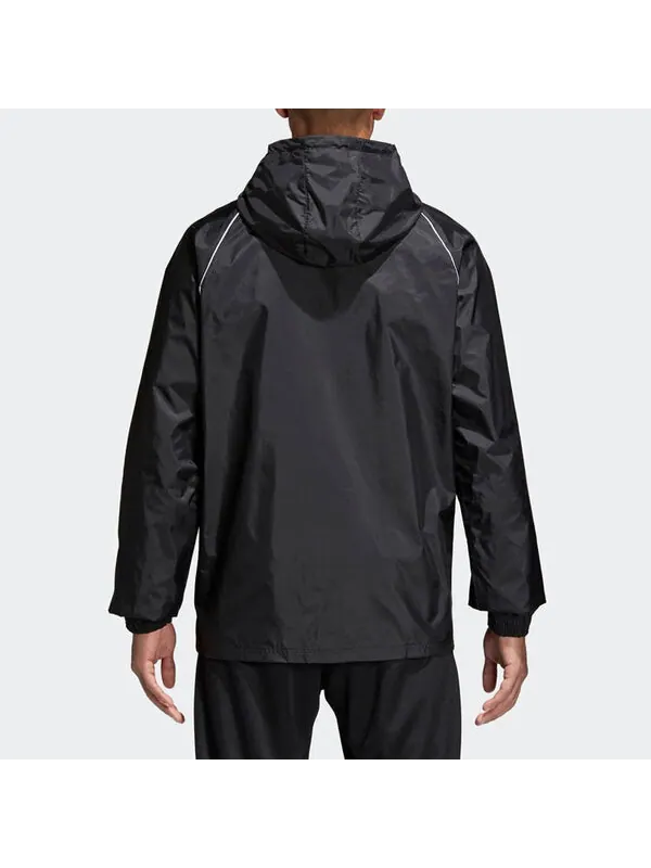 Куртка adidas Core18 Rn Jkt Woven hooded Soccer/Football Logo Jacket Black — изображение 4 из 4, черный