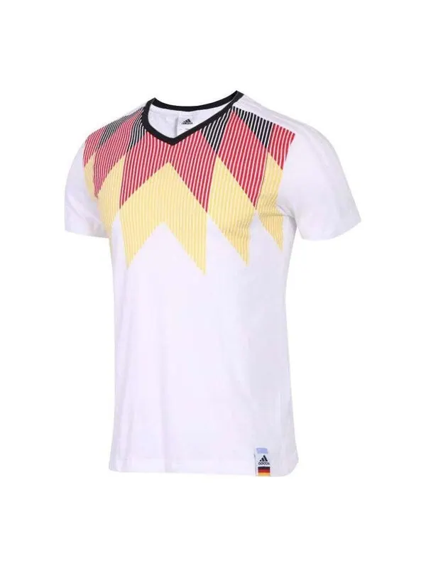 Футболка Германия страна идентичность футболка Adidas — изображение 1 из 3, белый/красный/желтый