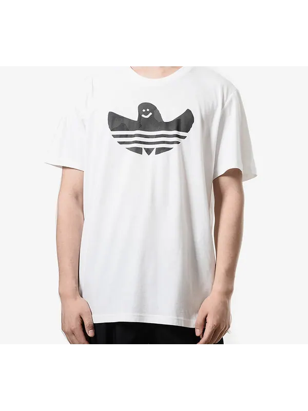 Футболка originals shmoo warp cartoon character short sleeve white Adidas — изображение 3 из 4, белый