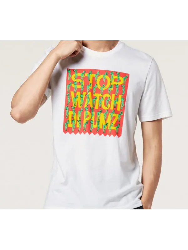 Футболка originals classic large logo casual short sleeve white Adidas — изображение 3 из 4, белый