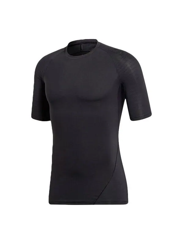 Футболка adidas Ask Tec Tee Ss Tight Gym Sports Short Sleeve Black — изображение 1 из 4, черный