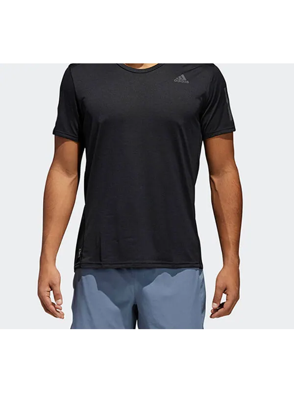 Футболка adidas Rs Cooler Ss M Running Short Sleeved Male Black — изображение 3 из 4, черный