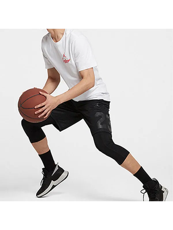 Футболка мужские с принтом на спине баскетбольные с коротким рукавом мужские Air Jordan — изображение 3 из 4, белый