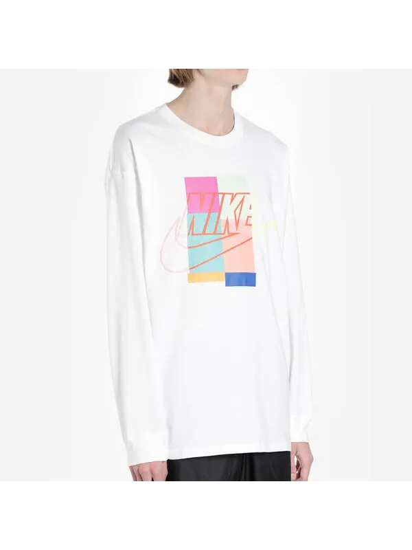 Футболка Nike x atmos Long Sleeve T-Shirt White — изображение 4 из 4, белый