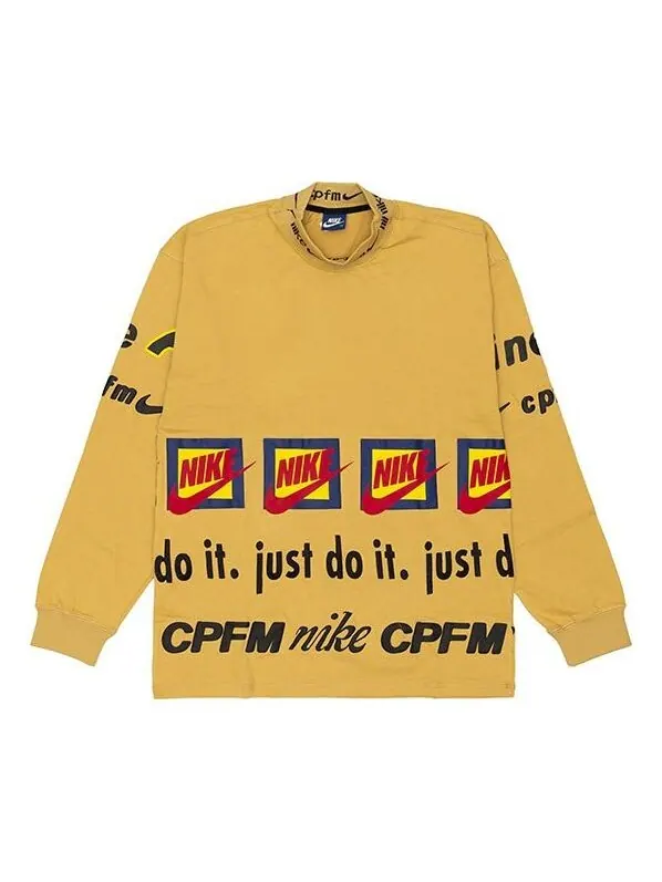 Футболка x cpfm cactus plant flea market men's nrg mo top ls tee Nike — изображение 1 из 3, желтый