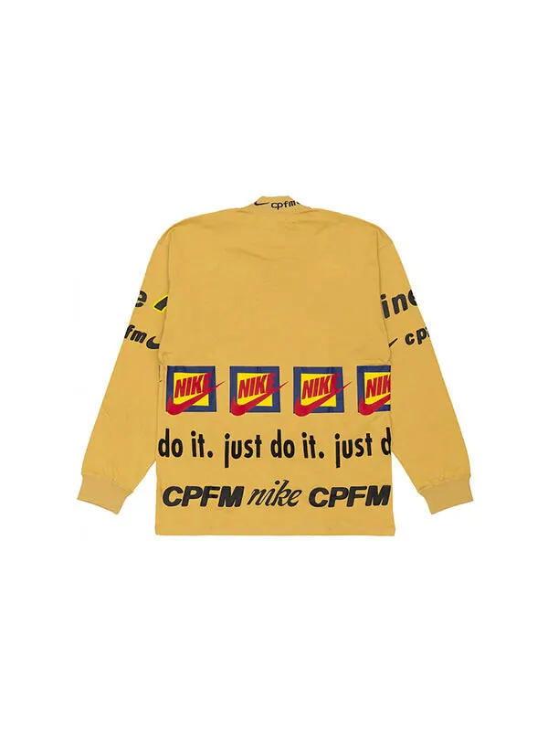 Футболка x cpfm cactus plant flea market men's nrg mo top ls tee Nike — изображение 2 из 3, желтый