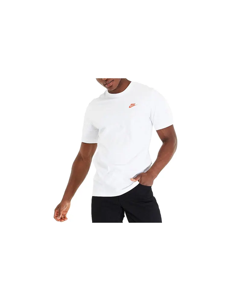 Футболка Men's Nike Box Printing Short Sleeve White T-Shirt — изображение 2 из 3, белый