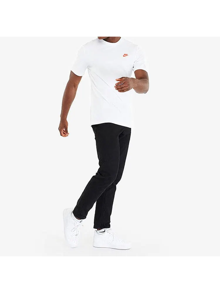 Футболка Men's Nike Box Printing Short Sleeve White T-Shirt — изображение 3 из 3, белый
