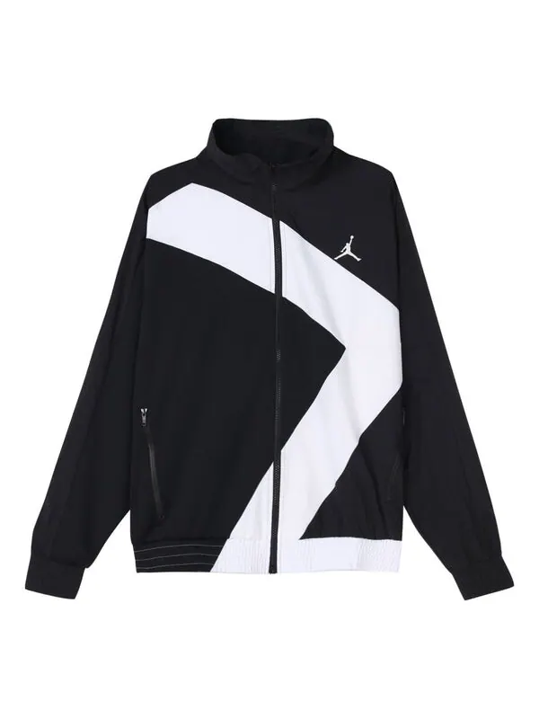 Куртка Air Jordan Wings Diamond Retro Sports Running Training Stand Collar Jacket Black — изображение 1 из 4, черный