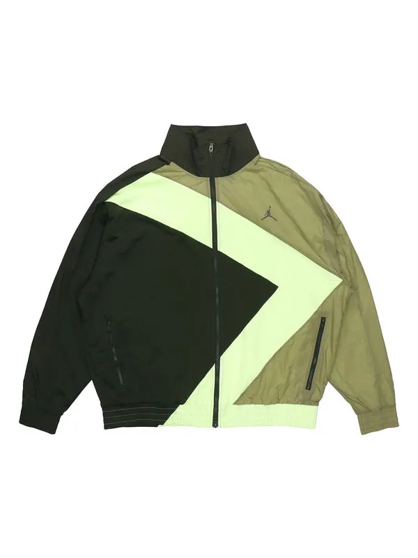 Куртка Air Jordan Wings Diamond Contrasting Colors Casual Sports Jacket Green — изображение 1 из 2, зеленый