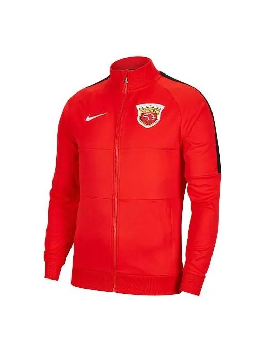 Куртка Nike Shanghai SIPG Stand Collar Soccer/Football Training Sports Jacket Red — изображение 1 из 2, красный
