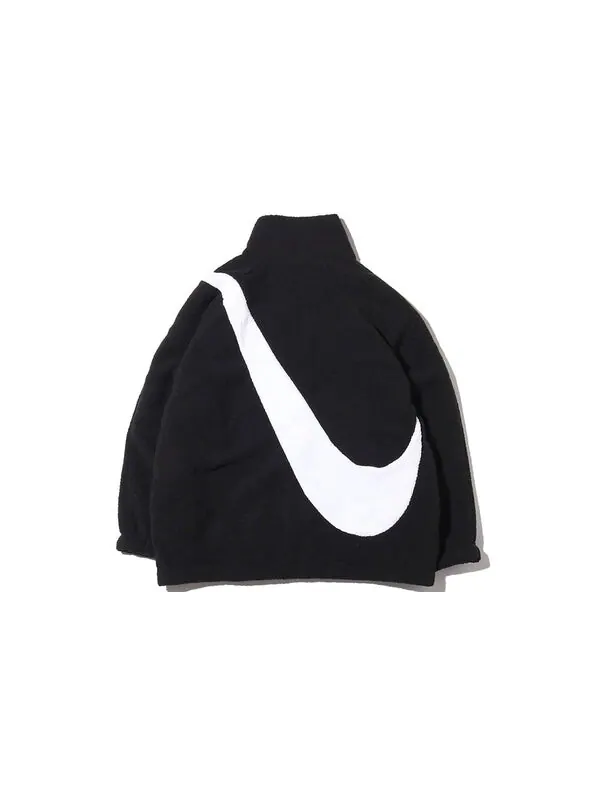 Куртка с большим логотипом Swoosh, ягненок Nike — изображение 2 из 4, черный