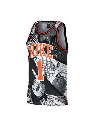 Майки dri fit школьная лига комиксов баскетбольный жилет майка мужская Nike — изображение 1 из 4, черный