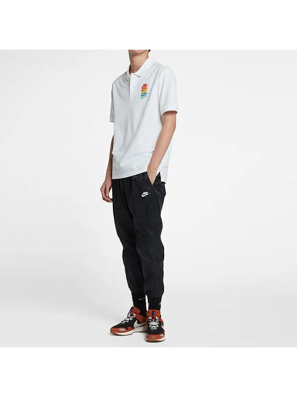 Футболка sportswear rainbow gradient polo shirt white Nike — изображение 3 из 4, белый