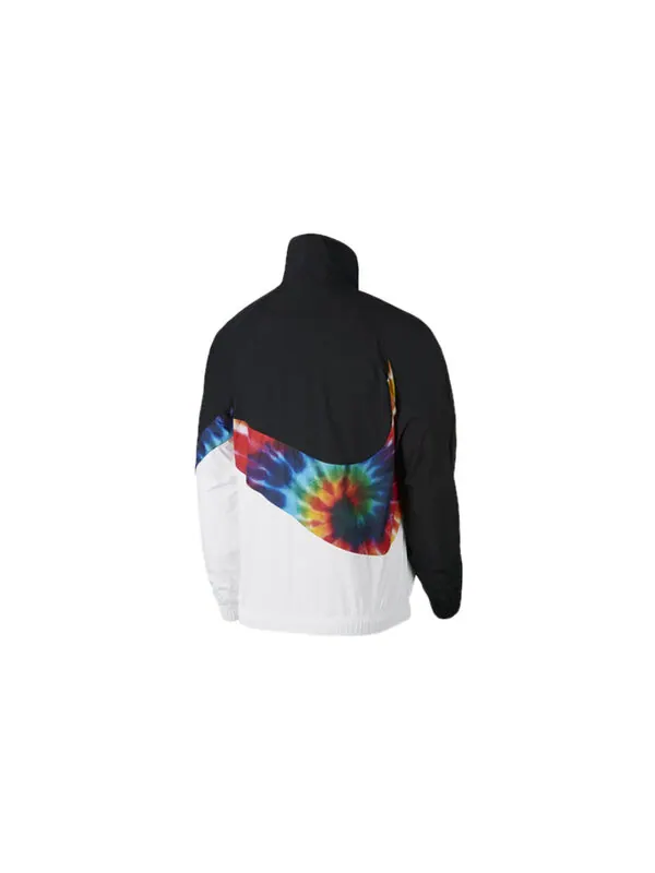 Куртка Nike Big Swoosh Rainbow Large Logo Jacket Black — изображение 2 из 4, черный