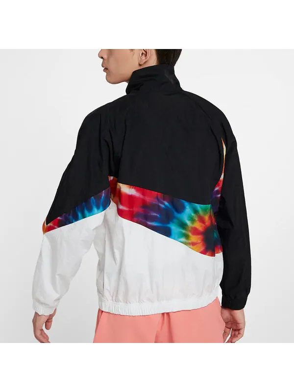 Куртка Nike Big Swoosh Rainbow Large Logo Jacket Black — изображение 4 из 4, черный