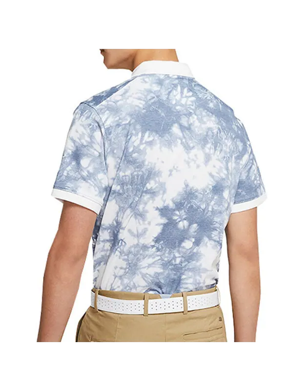 Футболка Nike Sports Golf Short Sleeve Polo Shirt White Blue Whiteblue — изображение 4 из 4, синий