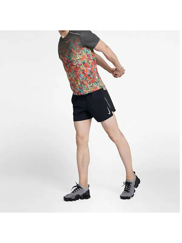 Шорты as men's nk dri-fit flex stride short 5in Nike — изображение 4 из 4, черный